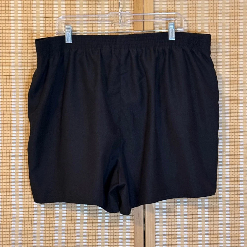 Croft & Barrow Lined Black Swim Shorts. Women Sz 18W, Waist 40